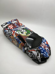 Graffiti RC Racing Car with Light 4WD Boys Girls Remote Control Kids Toy Gift