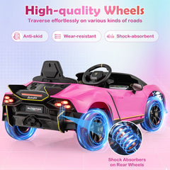 12V Kids Ride on Car 4WD Lamborghini Licensed with 3 Speeds and Music